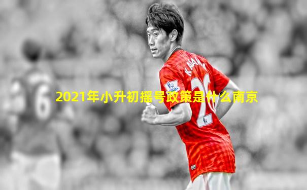 2021年小升初摇号政策是什么南京