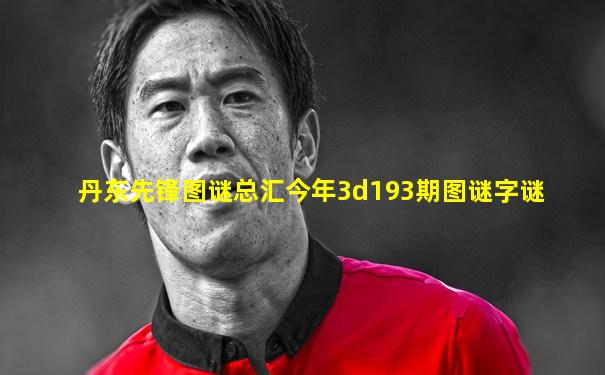 丹东先锋图谜总汇今年3d193期图谜字谜