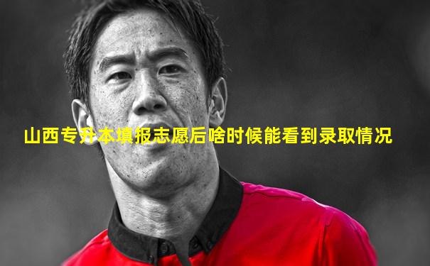 山西专升本填报志愿后啥时候能看到录取情况