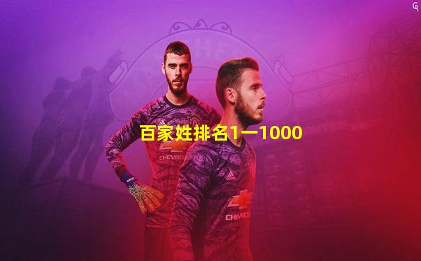 百家姓排名1一1000
