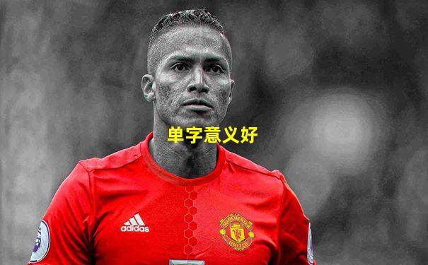 单字意义好